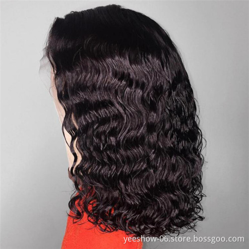 10a grade raw curly indian 4*4 lace closure wig 100% wholesale price Bob wig  mink brazilian lace human hair wigs